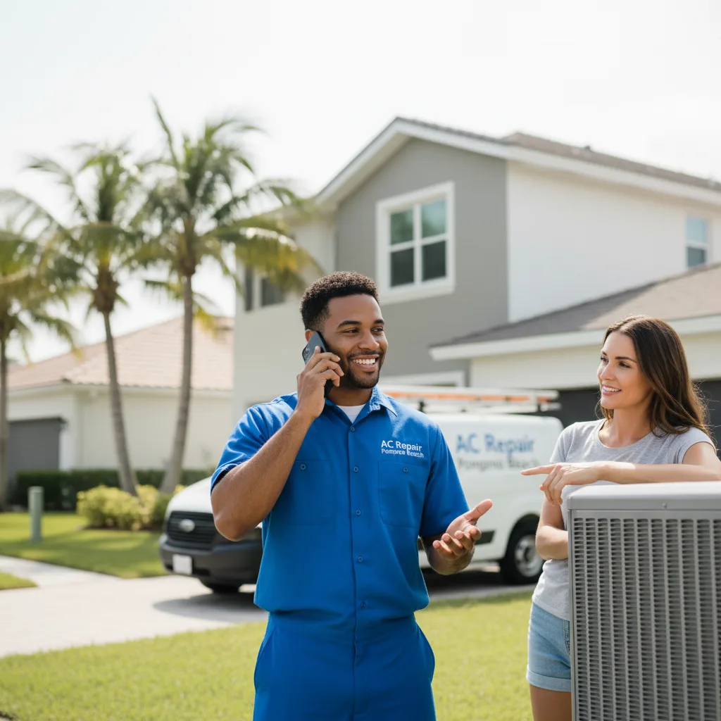 AC Repair Pompano Beach customer support in Old Town